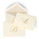 Script Initial Boxed Folded Note Cards - Hand Engraved Image 2 of 3